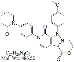 Apixaban 4,5-Dehydro Carboxylic Acid Ethyl Este